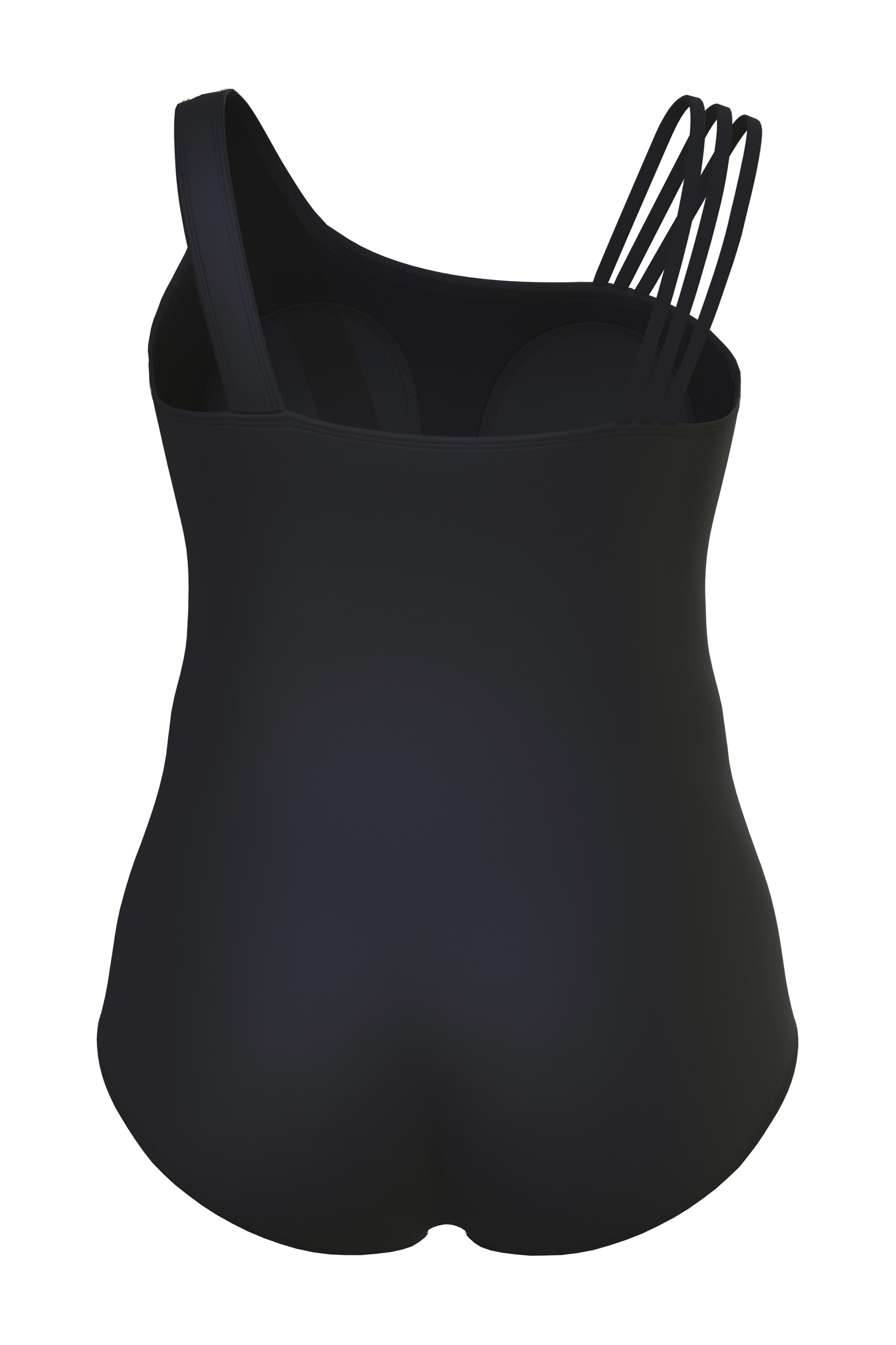 Ulla Popken Minimizer Badeanzug in Schwarz