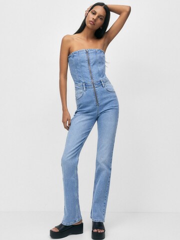 Pull&Bear Jumpsuit in Blue: front