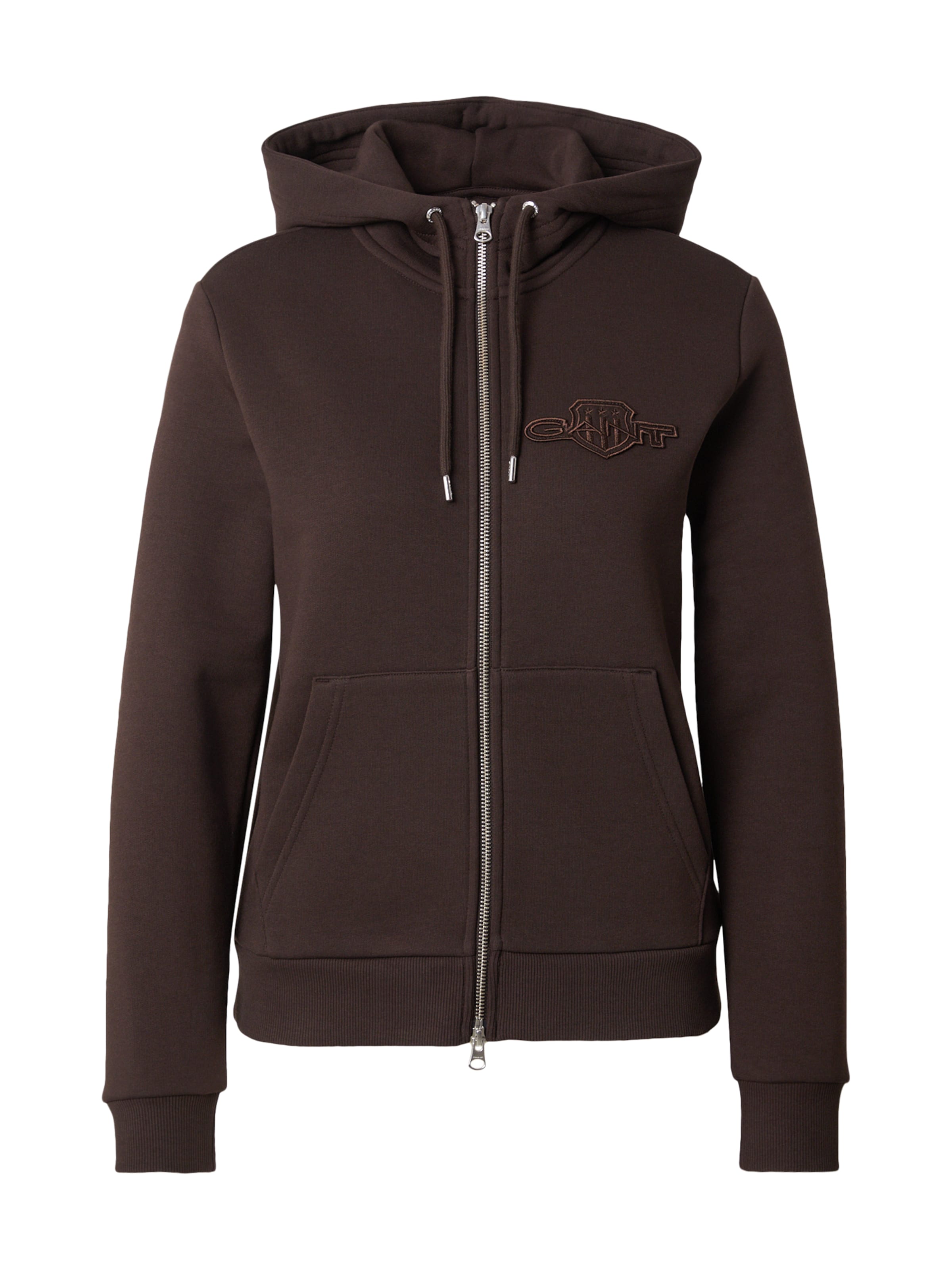 GANT Sweatjakke i brun: forside