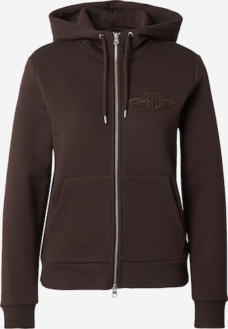 GANT Sweatjakke i brun: forside