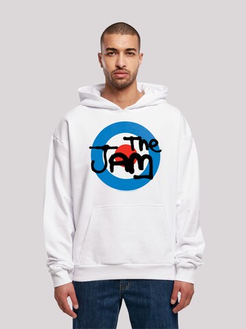 F4NT4STIC Sweatshirt 'The Jam Band Classic Logo' in Wit: voorkant