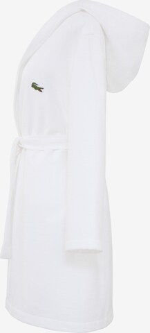 LACOSTE Short Bathrobe in White