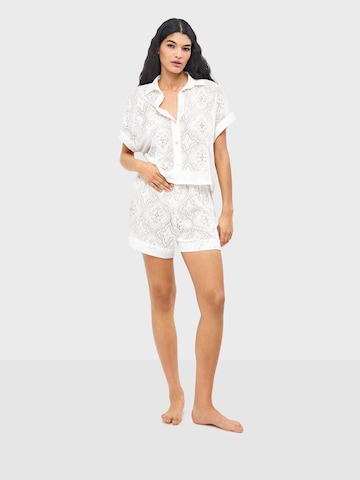 Pantalon de pyjama Gisela en blanc