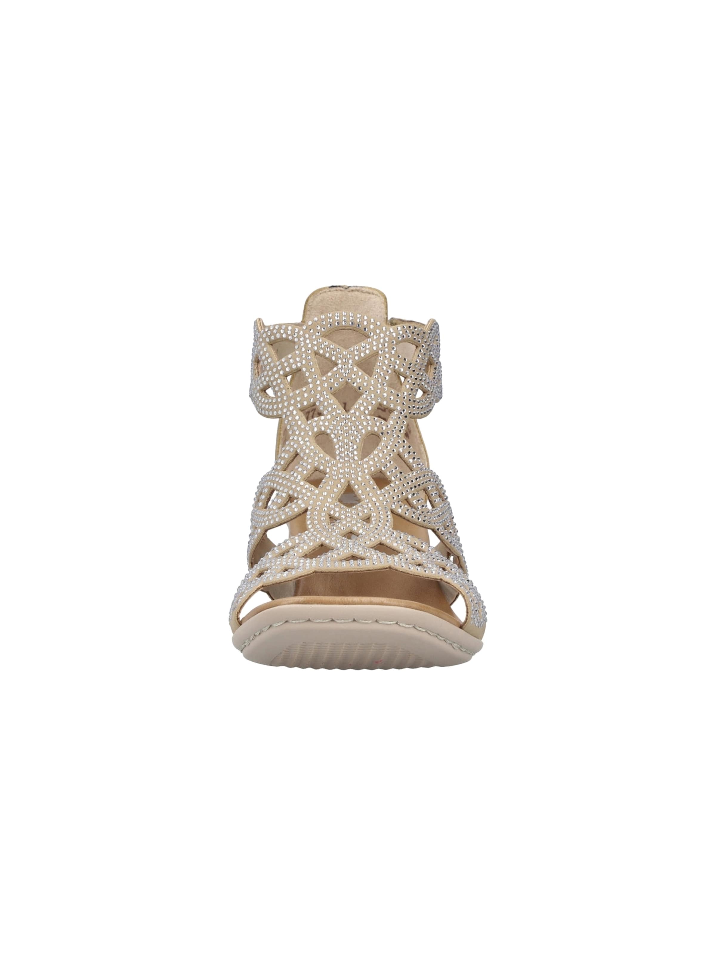 Sandalo 'Morelia Fersen-Sandalen mit Klettverschluss' di Rieker in beige