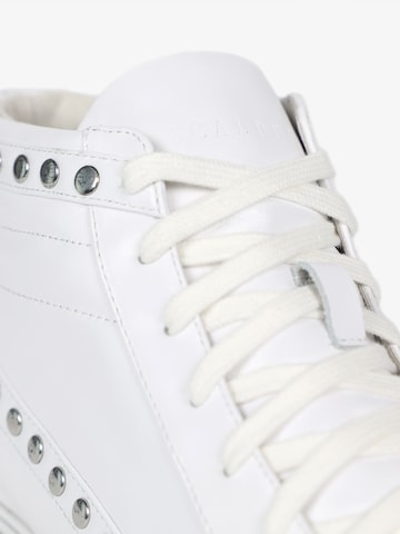 Scalpers High-Top Sneakers in White