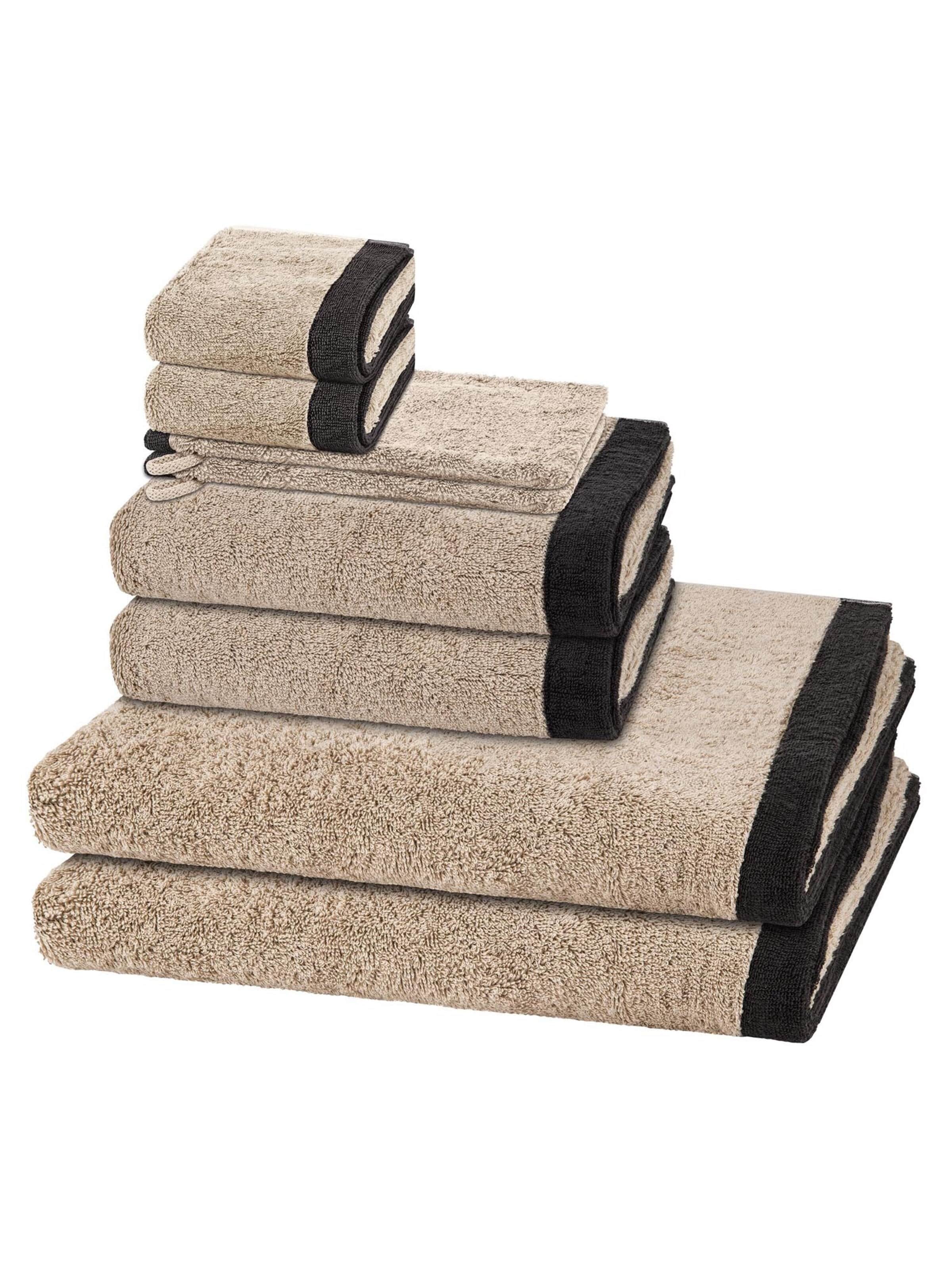 Cawö Towel 'Lifestyle Splash' in Beige: front