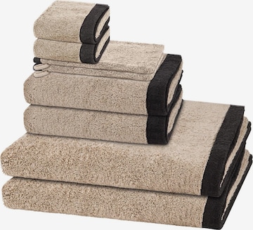 Cawö Towel 'Lifestyle Splash' in Beige: front