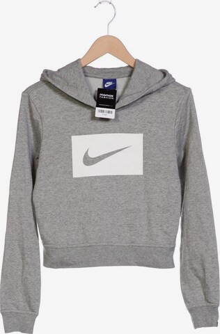 NIKE Sweatshirt & Zip-Up Hoodie in S in Grey: front