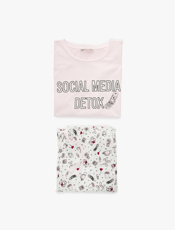 Koton Pyjama in Weiß