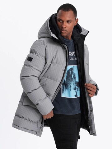 Ombre Winter jacket 'OM-Jalj-0201' in Grey