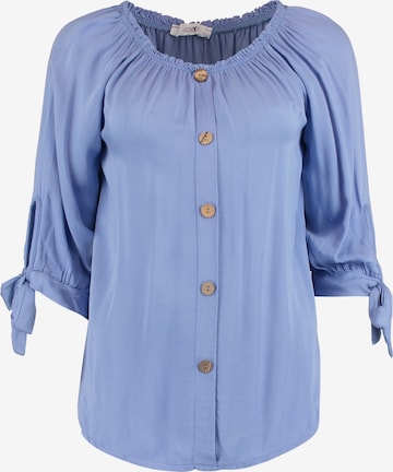 Camicia da donna 'Eliana' di Hailys in blu: frontale