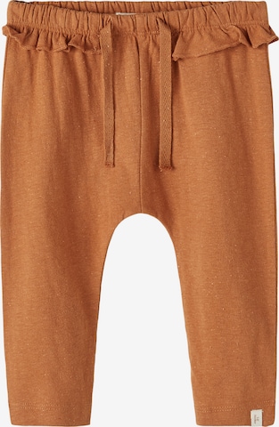 Lil ' Atelier Kids Pants 'Edith' in Brown: front