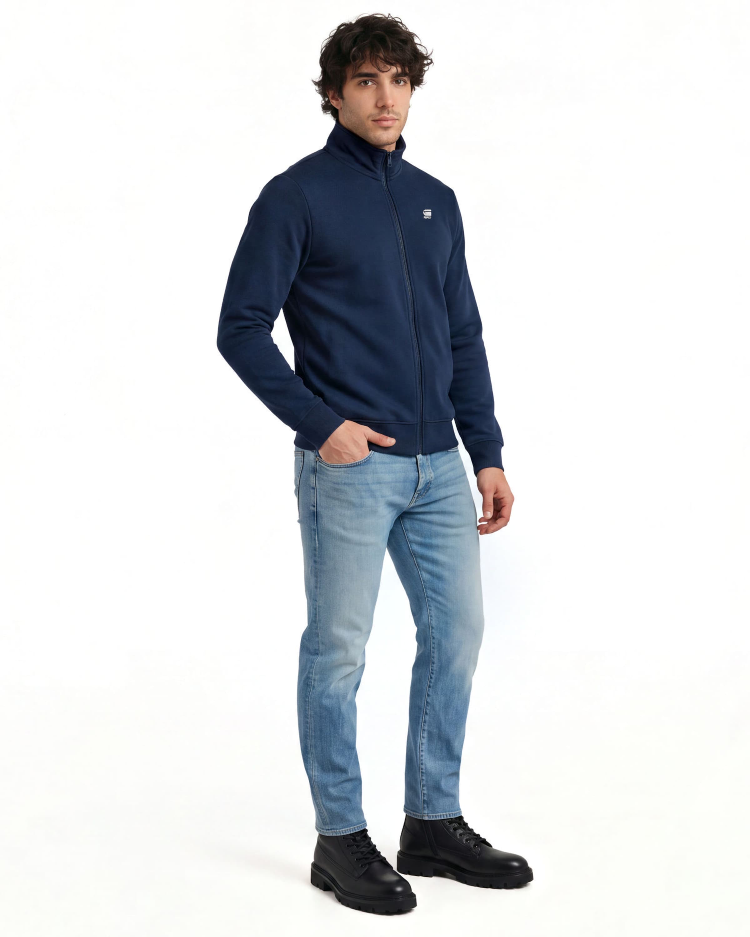 Coupe slim Jean ' ' G-STAR en bleu : devant