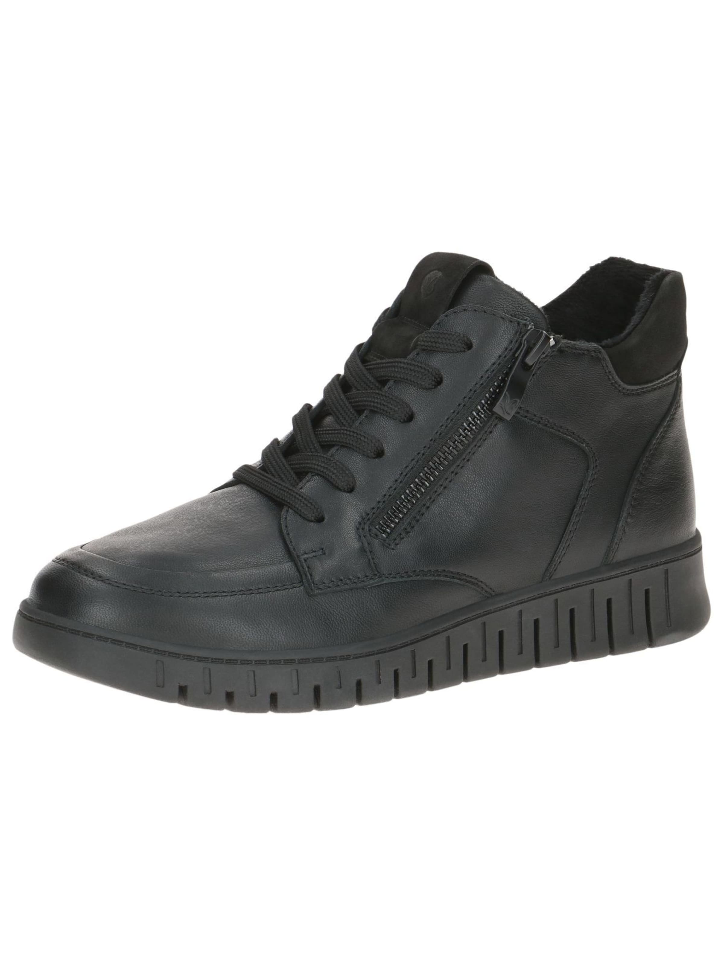 CAPRICE Sneaker low 'Fina' i sort: forside