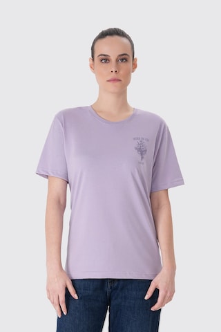 UNIQVIBE Shirt in Purple: front