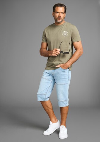 H.I.S T-Shirt in Beige