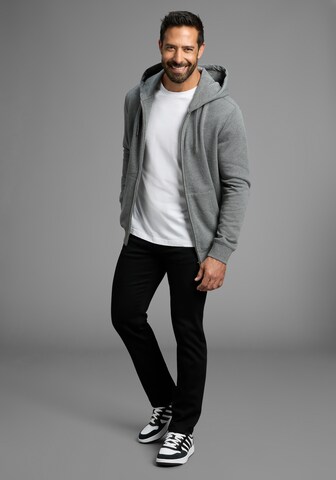 Man's World Zip-Up Hoodie in Grey