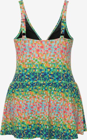 Ulla Popken T-shirt Swimsuit in Mixed colors