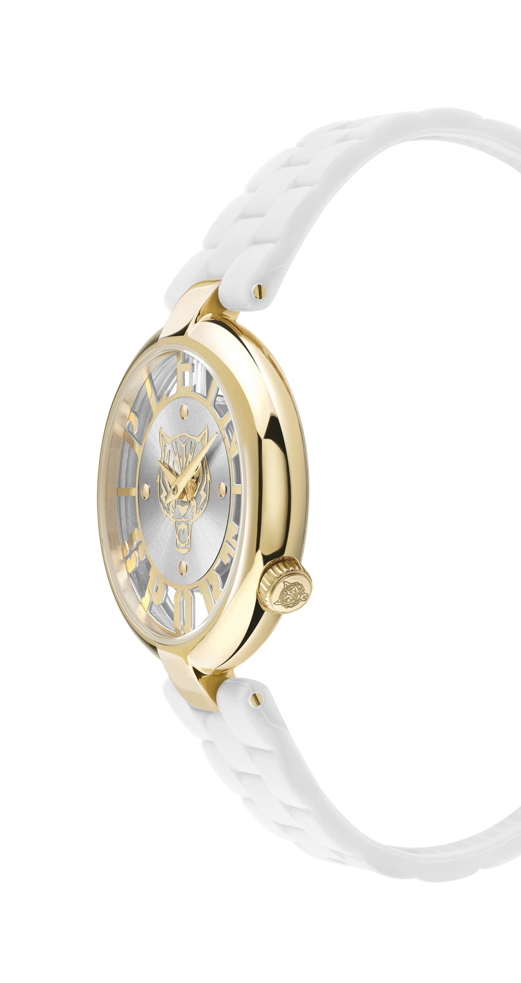 Plein Sport Analogt ur 'TIGER LUXE' i hvid