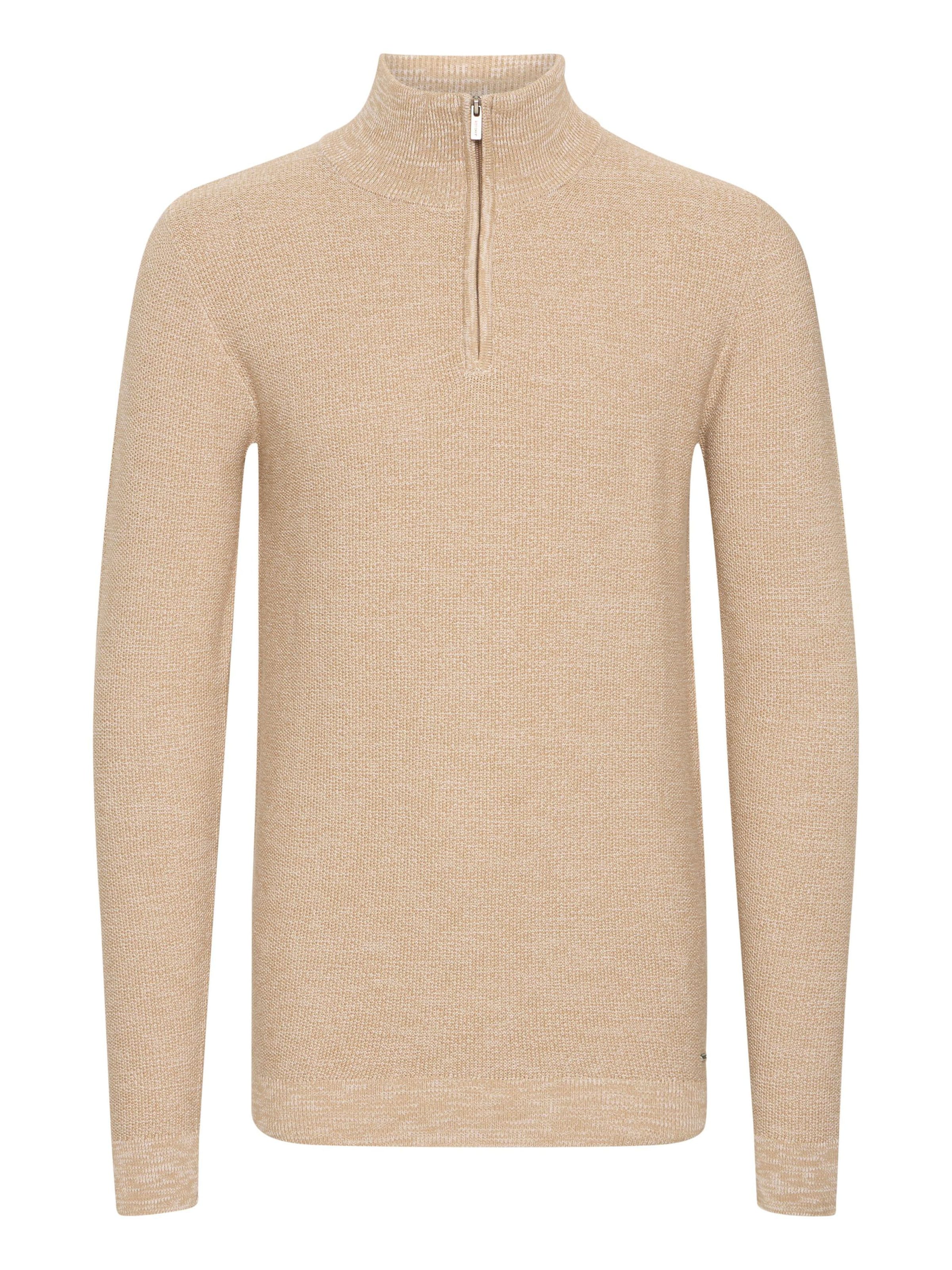 INDICODE JEANS Sweater ' Jador ' in Beige: front