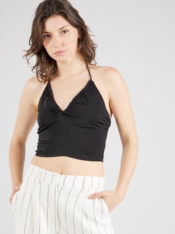 ABOUT YOU Top 'Floria' in Black: front