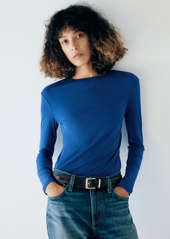 MANGO T-shirt 'SECONDCA' i blå: framsida