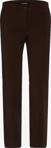 Cambio Slimfit Broek in Bruin: voorkant