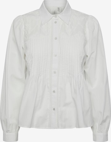 Y.A.S - Blusa 'SIRIANA' en blanco: frente