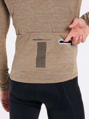 PROTEST Funktionsshirt 'PRTBRASVEL' in Braun