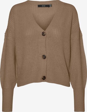 VERO MODA Cardigan 'Lea' i brun: forside