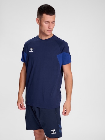 T-Shirt fonctionnel 'TRAVEL' Hummel en bleu : devant
