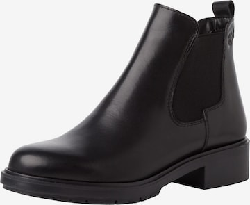 Tamaris Chelsea boots in Zwart: voorkant