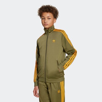 ADIDAS ORIGINALS Zip-Up Hoodie 'Adicolor Firebird' in Green