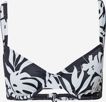 ROXY T-Shirt Bikinitop 'LOVE THE MUSE' in Grau: predná strana