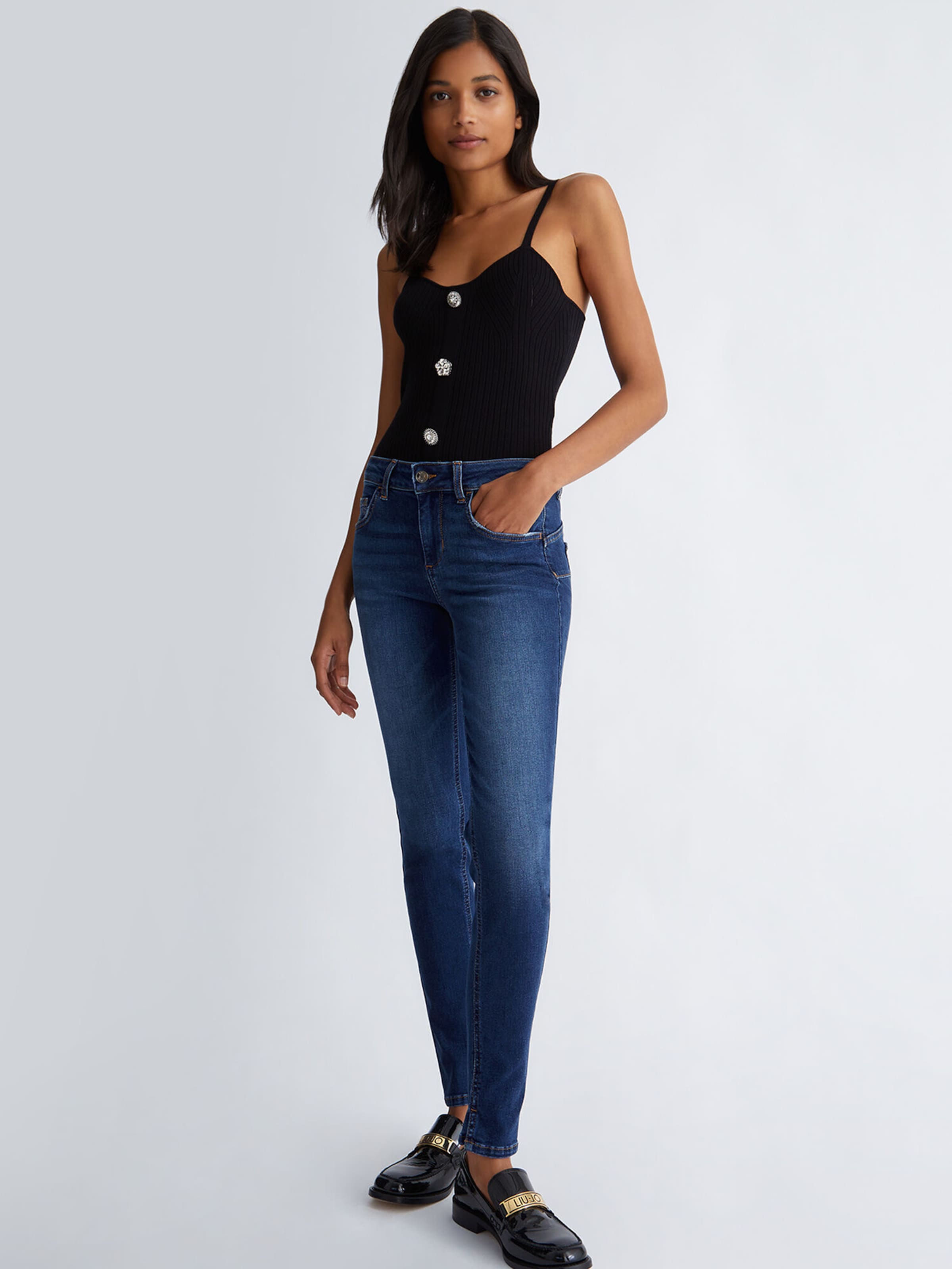 Liu Skinny Jeans in Blauw ABOUT YOU