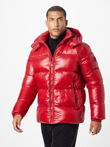 JOOP! Jeans Winter Jacket 'Joshas' in Red: front