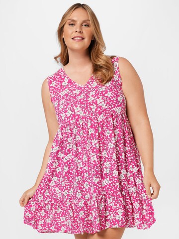 Trendyol Curve Dress in Pink: front