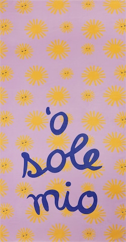 Serviette de plage 'o sole mio' CODELLO en violet : devant