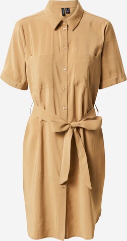 Robe-chemise 'VEDA' VERO MODA en beige : devant