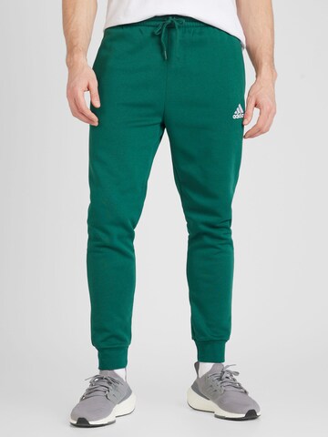 ADIDAS SPORTSWEAR Tapered Sporthose 'Essentials' in Grün: Vorderseite