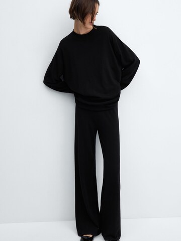 MANGO Loose fit Pants 'Vieira' in Black