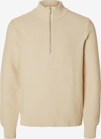 SELECTED HOMME Pullover 'THIM' in Beige: predná strana