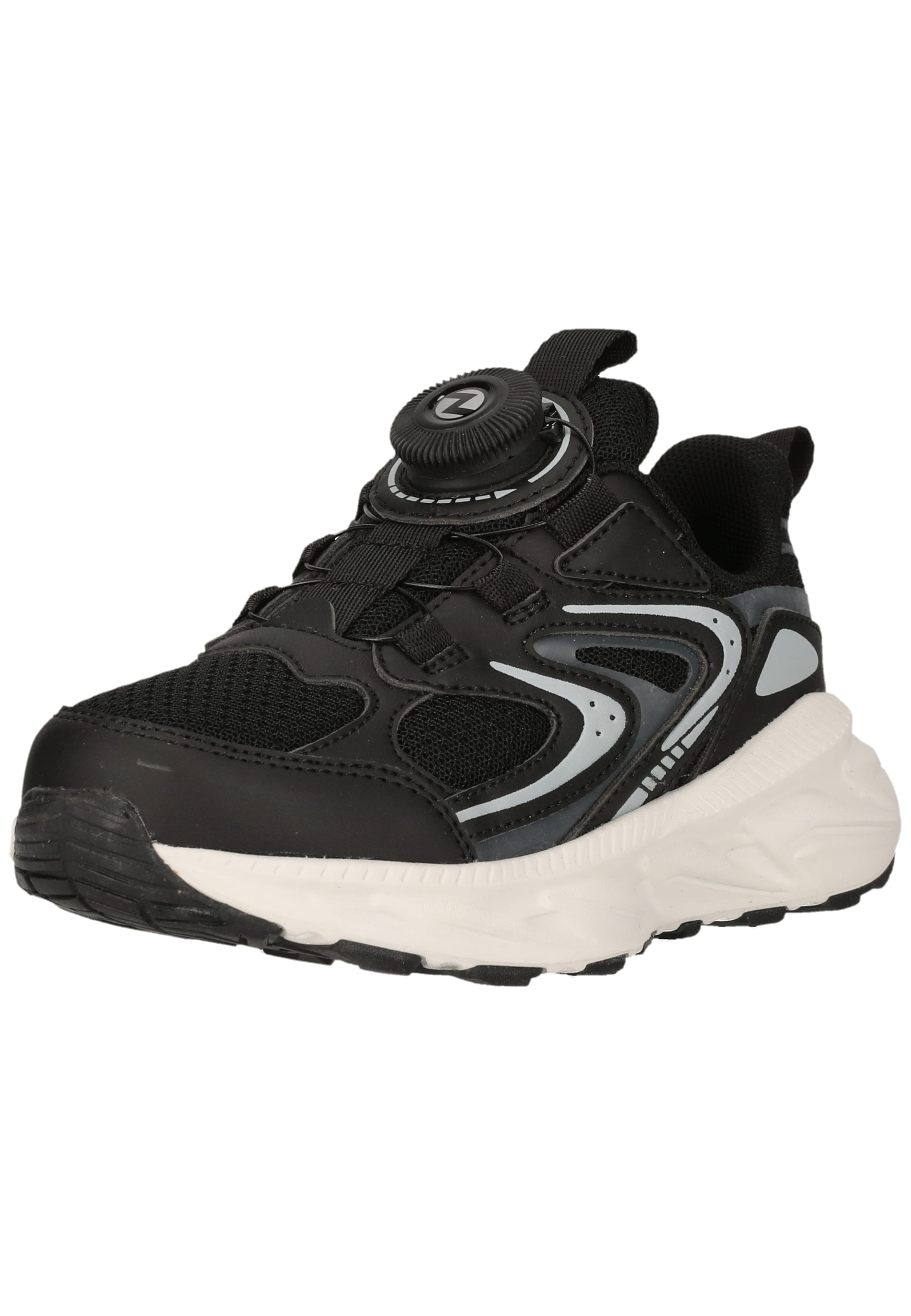 ZigZag Sneakers 'Sagunto' in Zwart: voorkant