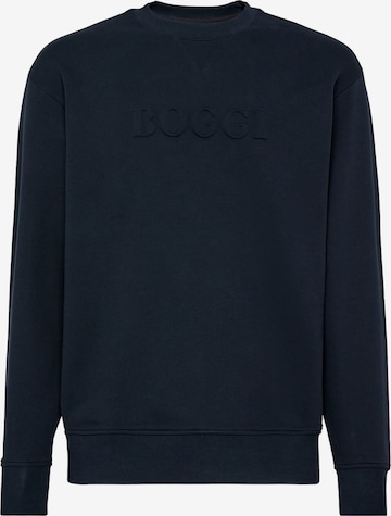 Sweat-shirt Boggi Milano en bleu : devant