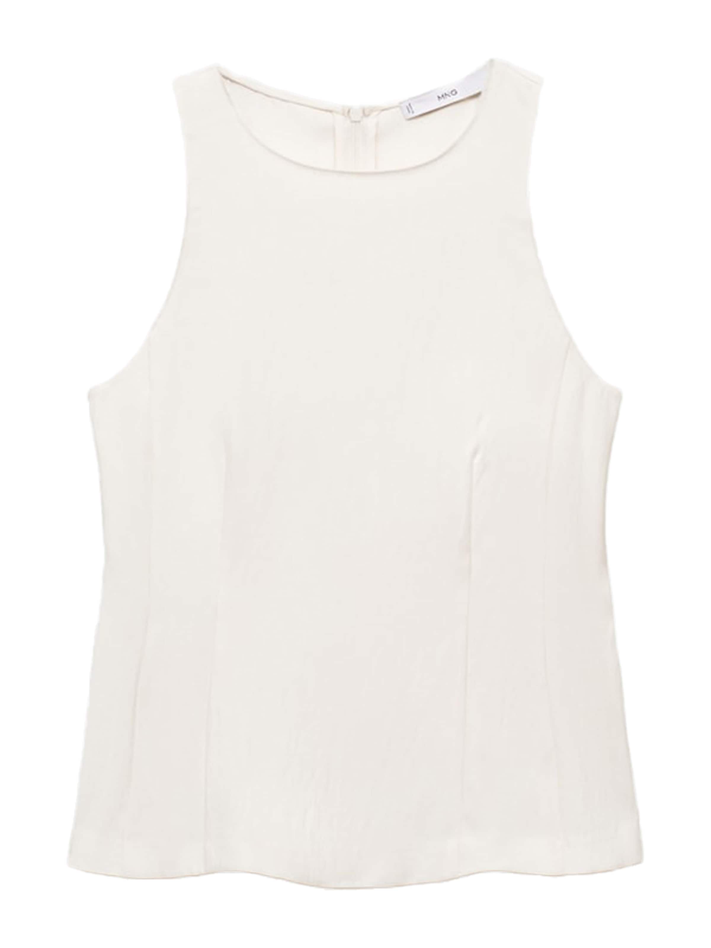 MANGO Блуза в бяло: отпред