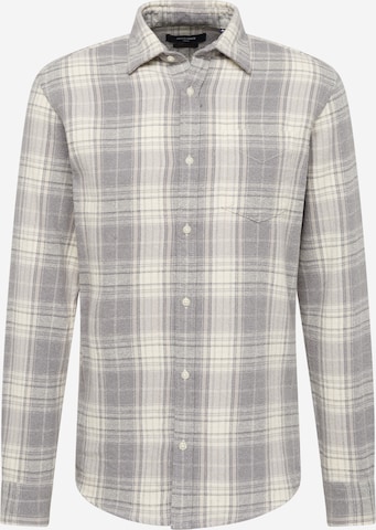 JACK & JONES Button Up Shirt 'PACEY' in Beige: front