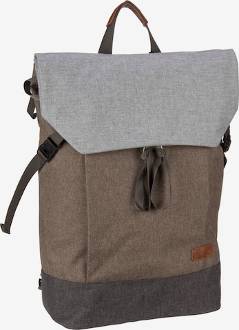 ZWEI Backpack 'Benno' in Brown: front