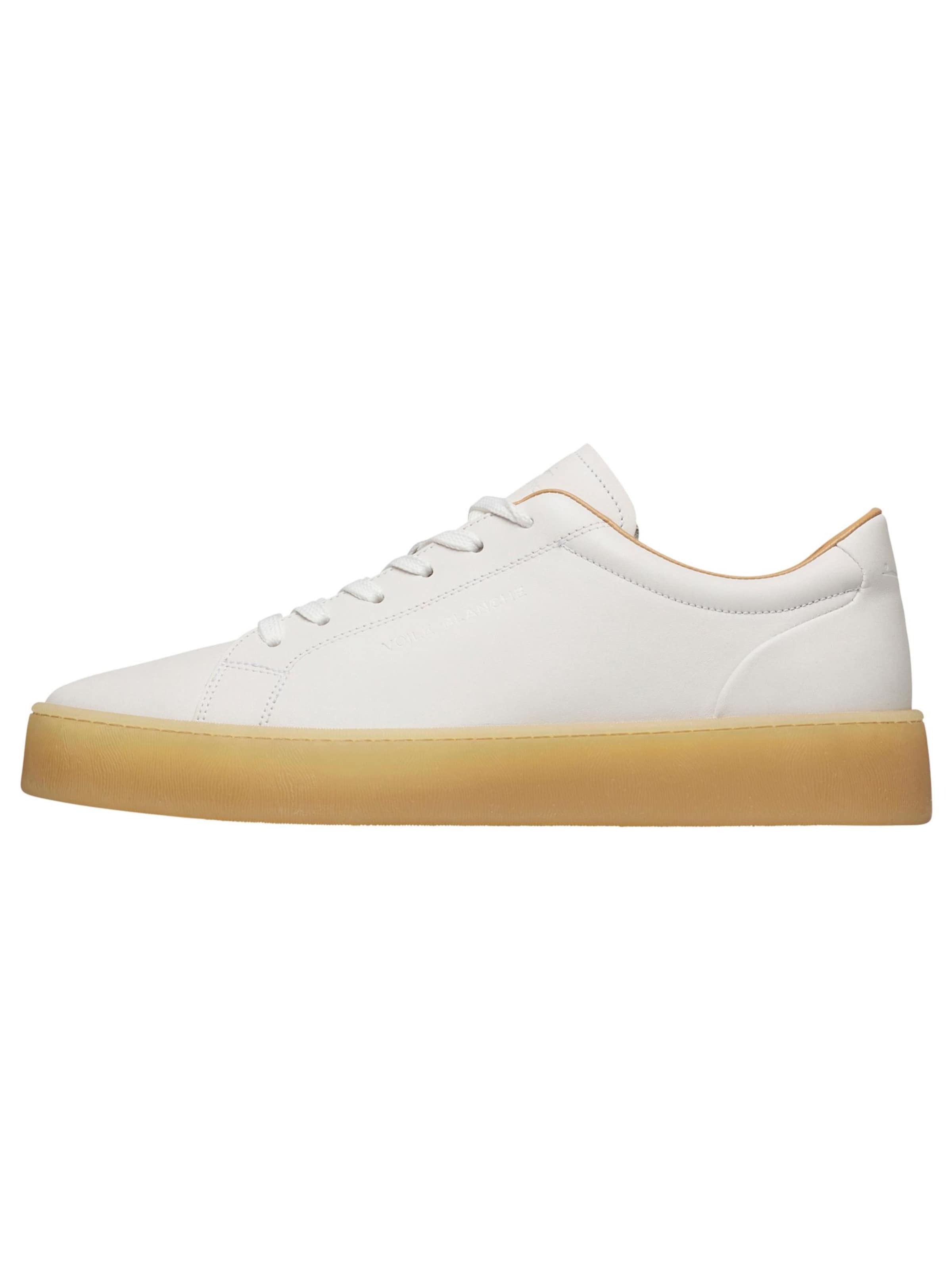 Voile blanche Platform trainers in White: front