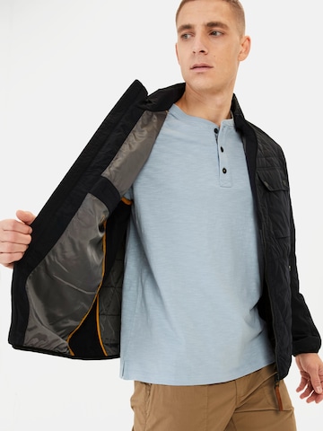 CAMEL ACTIVE Shirt 'Henley' in Blue