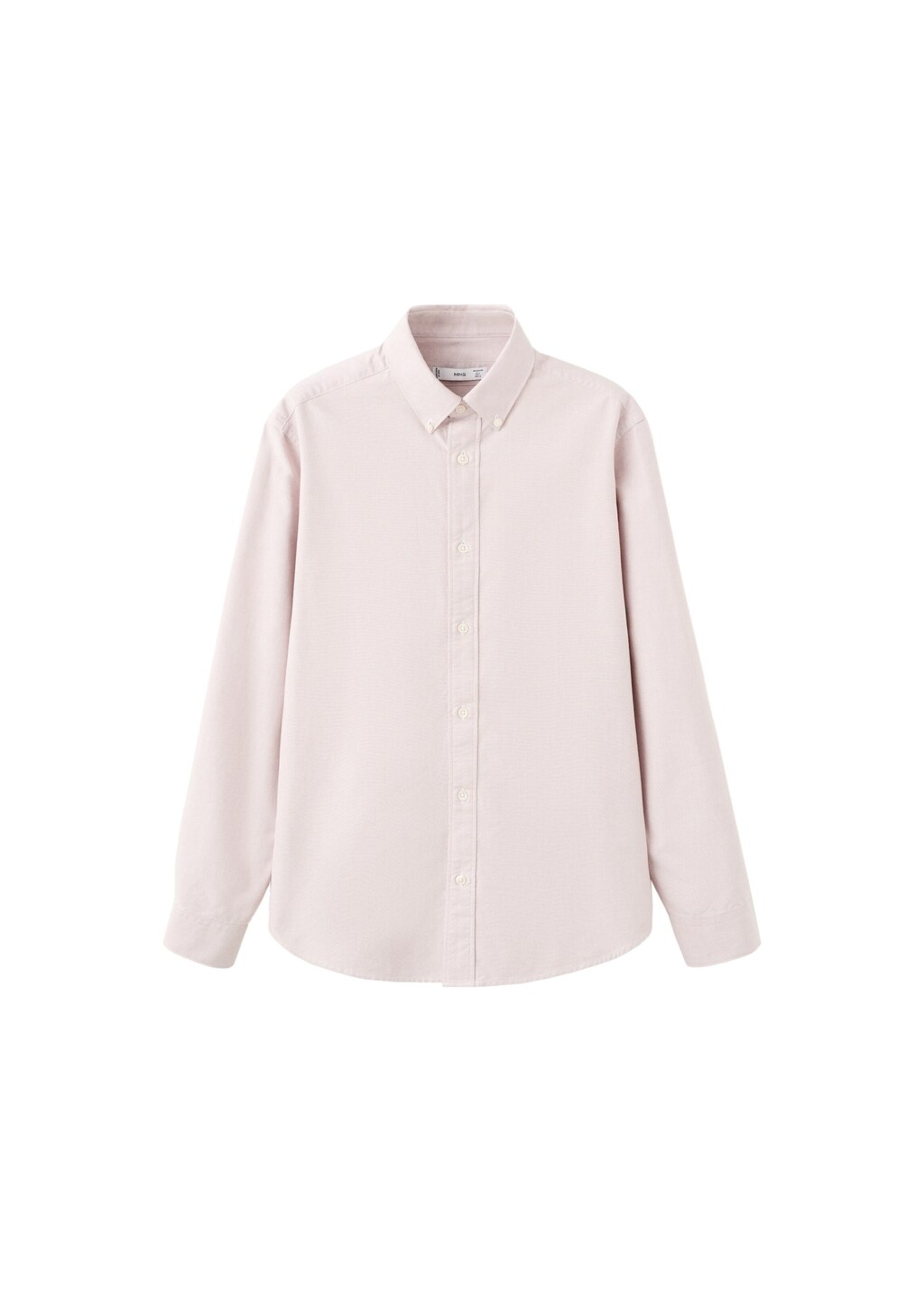 MANGO MAN Button Up Shirt 'Oxford' in Pink: front